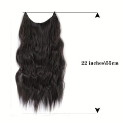 Long Curly Hair Pieces Clip In Extensions Synthetic Natural Daily Use 55
