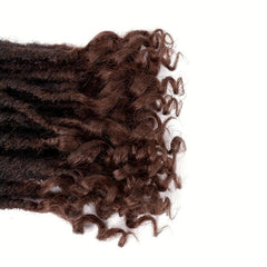 30 48 Cm 1 Pack Goddess Locs Curly Ends Pre looped Faux Locs Crochet Braids