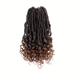 30 48 Cm 1 Pack Goddess Locs Curly Ends Pre looped Faux Locs Crochet Braids