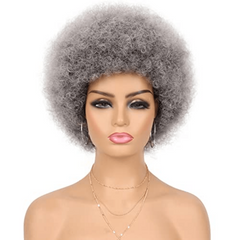 70s Afro Curly Puff Wig for Halloween Christmas Party