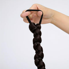 60 96 Cm Braided Ponytail Synthetic Hair Rope Natural Look Daily Use