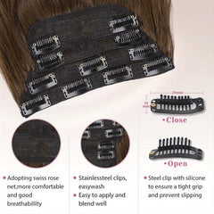 6pcs Long Wavy Hair Pieces Synthetic Clip In Extensions for Daily Use
