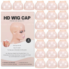 24 Pcs HD Wig Cap for Lace Front Wigs