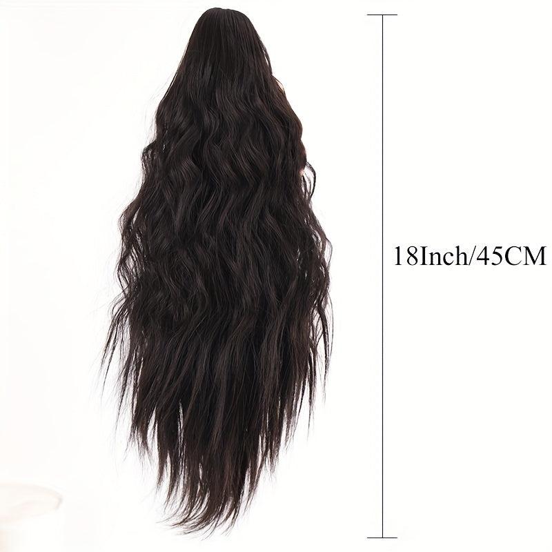 Curly Wave Ponytail Extension Claw Clip Ponytail Hair Curly Synthetic Hairpieces