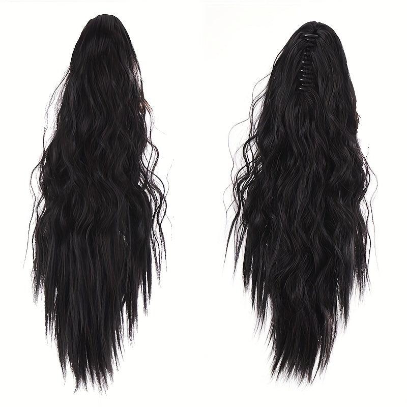 Curly Wave Ponytail Extension Claw Clip Ponytail Hair Curly Synthetic Hairpieces