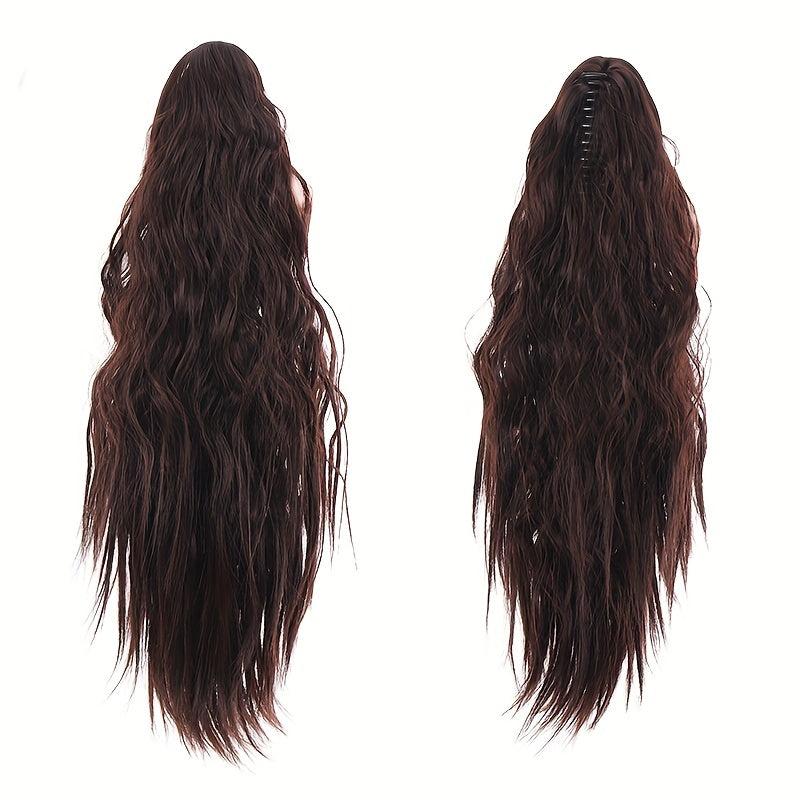 Curly Wave Ponytail Extension Claw Clip Ponytail Hair Curly Synthetic Hairpieces