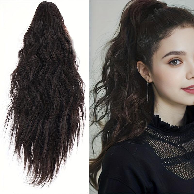 Curly Wave Ponytail Extension Claw Clip Ponytail Hair Curly Synthetic Hairpieces