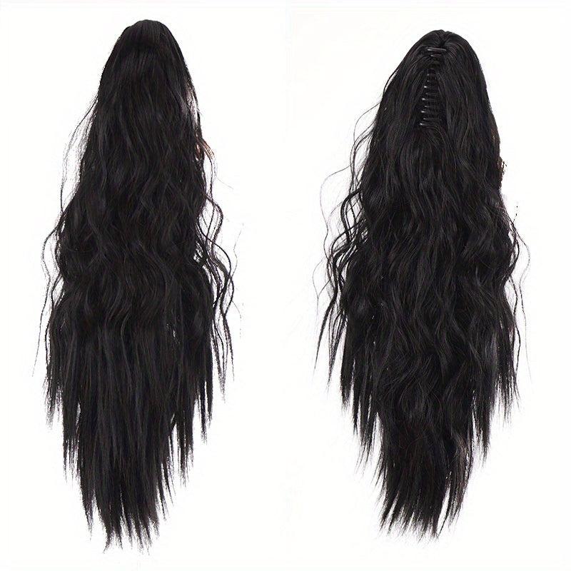 Curly Wave Ponytail Extension Claw Clip Ponytail Hair Curly Synthetic Hairpieces
