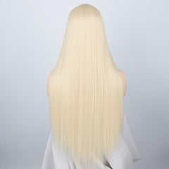 613 Blonde Lace Front Wig 76.2 cm Long Straight Synthetic Wig