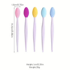 Silicone Blackhead Scrub Brush Double Sided Exfoliating Facial Tool