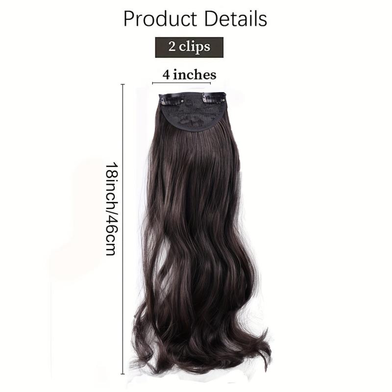 45 72 cm Body Wave Hair Extensions for Extra Volume Synthetic Clips