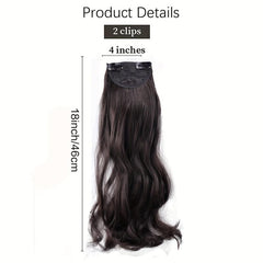 45 72 cm Body Wave Hair Extensions for Extra Volume Synthetic Clips