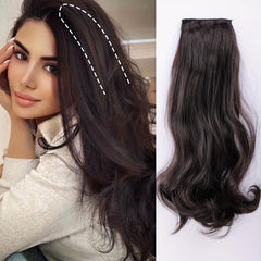 45 72 cm Body Wave Hair Extensions for Extra Volume Synthetic Clips