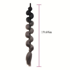 Synthetic Bubble Twist Ponytail Hairpiece Natural Lantern Braid