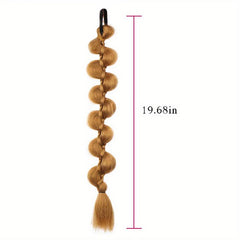 Synthetic Bubble Twist Ponytail Hairpiece Natural Lantern Braid