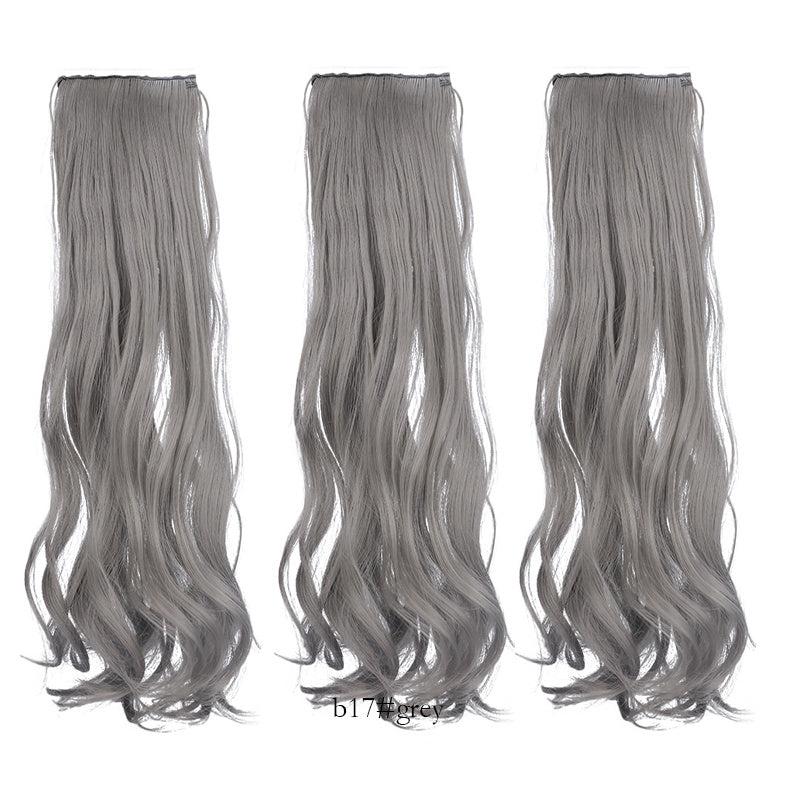Red Long Curly Hair Wig Set for Cosplay & Halloween