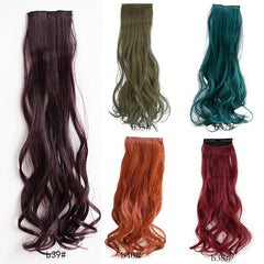 Red Long Curly Hair Wig Set for Cosplay & Halloween