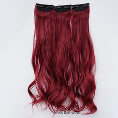 Red Long Curly Hair Wig Set for Cosplay & Halloween