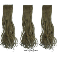 Red Long Curly Hair Wig Set for Cosplay & Halloween