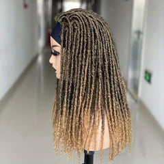 Synthetic Crochet Braid Headband Wig for Daily Party Cosplay