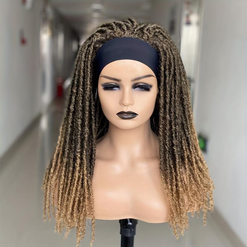 Synthetic Crochet Braid Headband Wig for Daily Party Cosplay