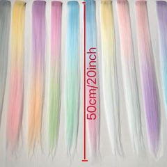 Luminous Straight Hair Extensions for Y2K Party Highlights