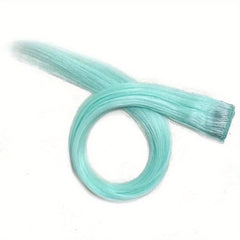Luminous Straight Hair Extensions for Y2K Party Highlights