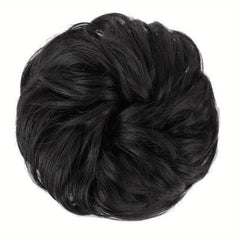 Messy Donut Hair Buns Updo Chignon with Elastic Hair Rope