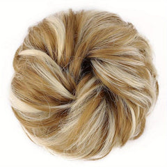 Messy Donut Hair Buns Updo Chignon with Elastic Hair Rope