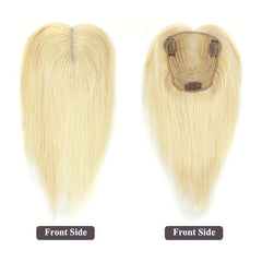Blonde Human Hair Toppers for Women - Clip In Wiglets Top Hair Pieces