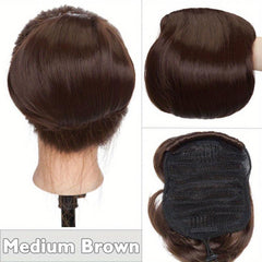 Ombre Drawstring Hair Bun Updo Ponytail Clip In Hair Extensions
