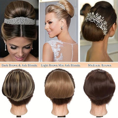 Ombre Drawstring Hair Bun Updo Ponytail Clip In Hair Extensions