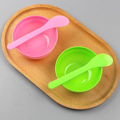 Silicone Facial Mask Mixing Bowl and Brush Set for DIY Face Masks