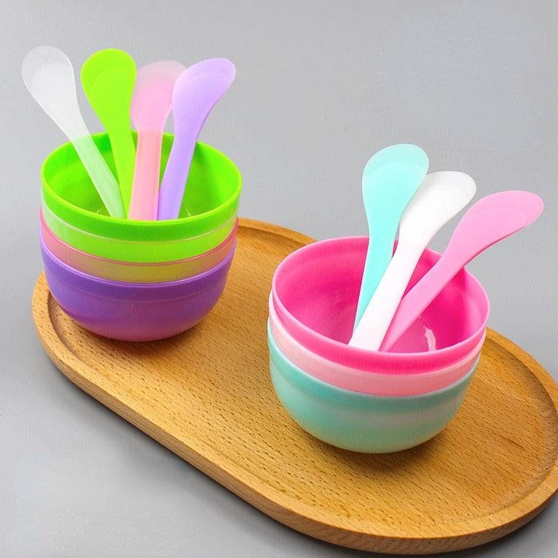 Silicone Facial Mask Mixing Bowl and Brush Set for DIY Face Masks