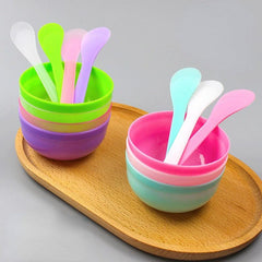 Silicone Facial Mask Mixing Bowl and Brush Set for DIY Face Masks