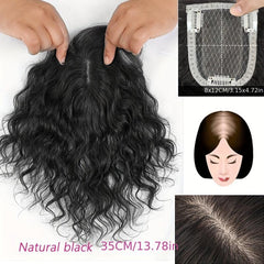 Curly Topper With Bangs Clip In Synthetic Hair Pieces
