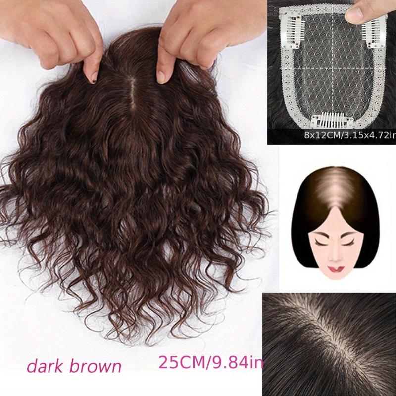 Curly Topper With Bangs Clip In Synthetic Hair Pieces