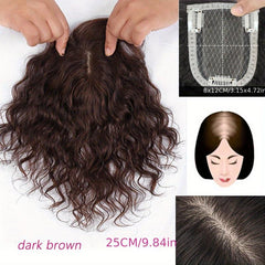 Curly Topper With Bangs Clip In Synthetic Hair Pieces