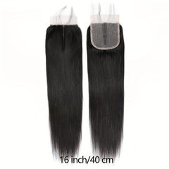 T4x4x1 Lace Closure Straight Wave Brazilian Human Hair