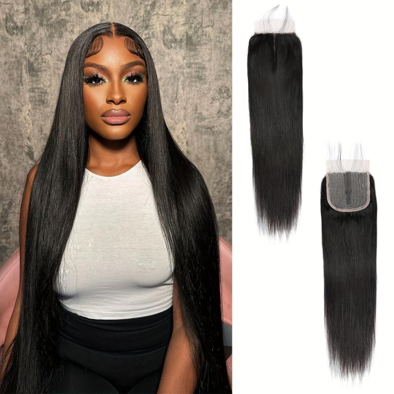 T4x4x1 Lace Closure Straight Wave Brazilian Human Hair