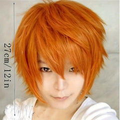 Short Straight Cosplay Halloween Wig 30 48 Cm Costume Synthetic Hair Replacement