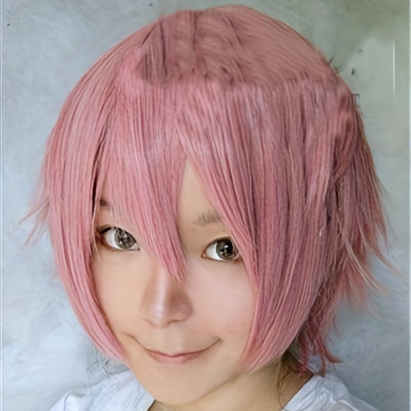 Short Straight Cosplay Halloween Wig 30 48 Cm Costume Synthetic Hair Replacement
