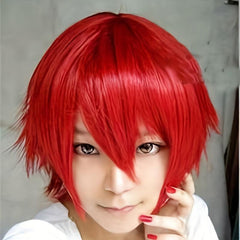 Short Straight Cosplay Halloween Wig 30 48 Cm Costume Synthetic Hair Replacement