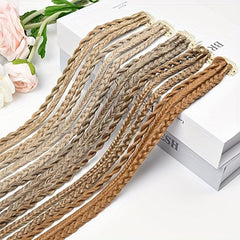 6 PCS Clip In Hair Extensions Baby Braids 55 Long Copper