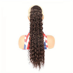 Long Curly Wavy Drawstring Ponytail Synthetic Clip In Hair Extensions