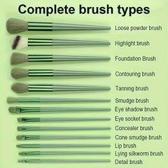 19Pcs Makeup Beauty Set with Brushes Powder Puff Sponge