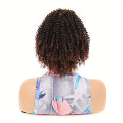 Kinky Curly Ponytail Extension 25.4 cm Drawstring Afro Curly Synthetic Hairpiece