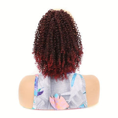 Kinky Curly Ponytail Extension 25.4 cm Drawstring Afro Curly Synthetic Hairpiece