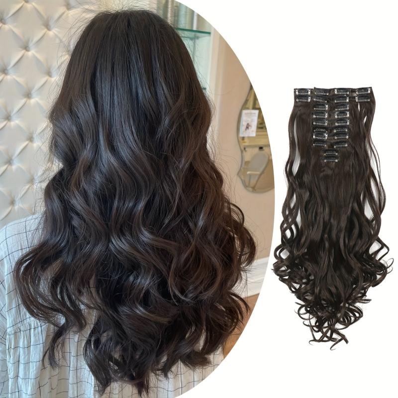 Curly Hair Clip In Extensions 12 Pieces Set
