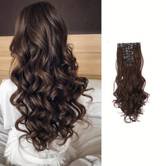 Curly Hair Clip In Extensions 12 Pieces Set